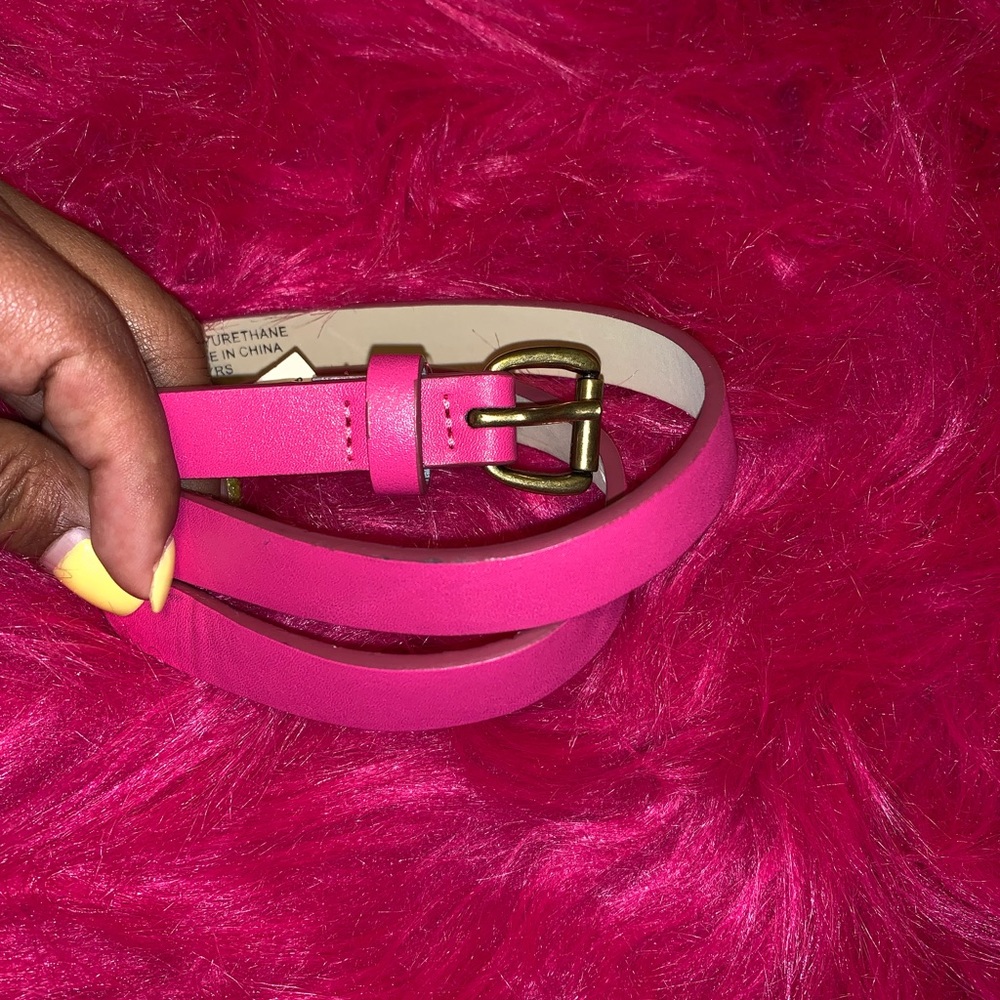 Hot pink belt